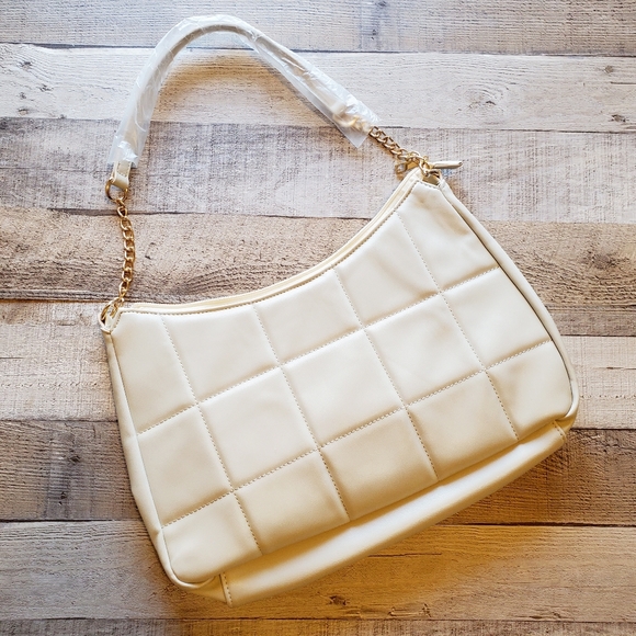 ASOS Handbags - TRUFFLE COLLECTION | Quilted Shoulder Bag in Beige